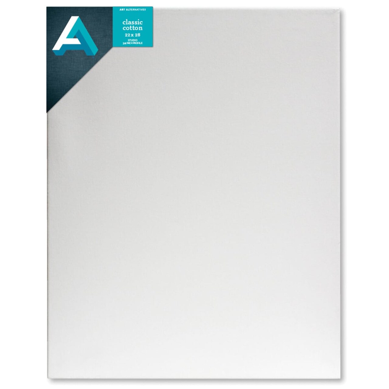 Art Alternatives Classic Cotton Stretched Canvas, Studio, .75 in Profile, 22 in x 28 in